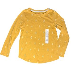 🌺 5 x 25 🌺Cat & Jack Yellow Long Sleeve Tee with Anchor Print S (6/6X)